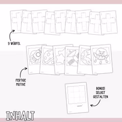 3D-Puzzle für Kinder (9 Würfel) - Weltraum