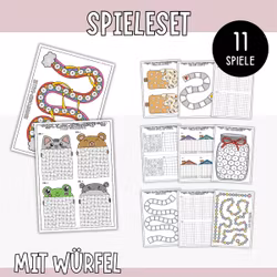 Würfelspiele für Kinder - Spieleset