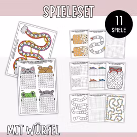 Würfelspiele für Kinder - Spieleset