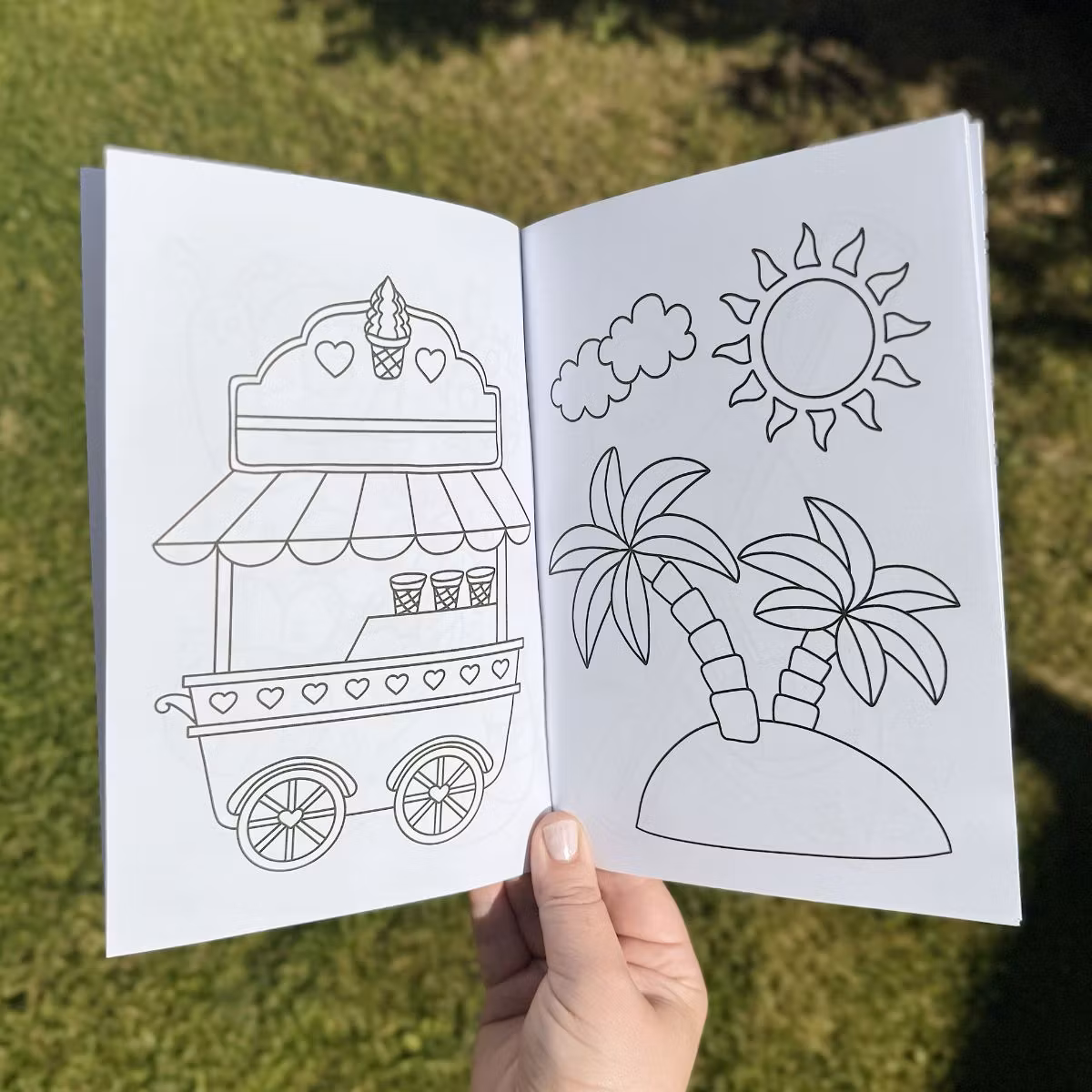 Sommer-Malbuch - 16 Ausmalbilder zum Ausdrucken