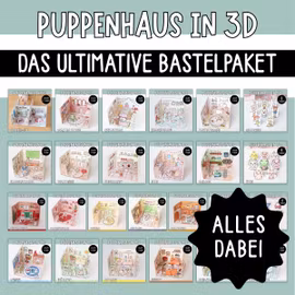 3D-Puppenhaus zum Basteln: Das ultimative Bastelpaket