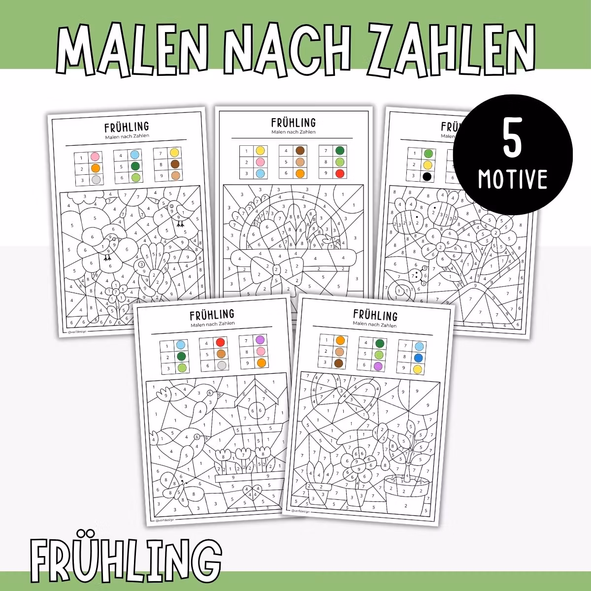 Malen nach Zahlen - Frühling