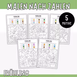 Malen nach Zahlen - Frühling