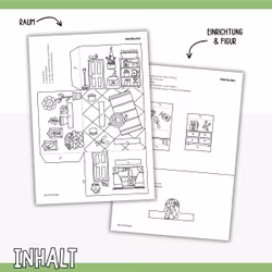 3D-Puppenhaus zum Basteln: Frühling