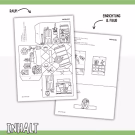 3D-Puppenhaus zum Basteln: Frühling