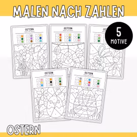 Malen nach Zahlen - Ostern