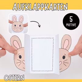 Osterkarten - Bastelvorlagen zum Ausdrucken