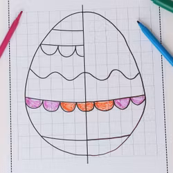 Osterbasteln - Symmetrische Ostereier
