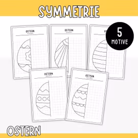 Osterbasteln - Symmetrische Ostereier