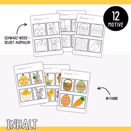 Osterbasteln - Paare zuordnen