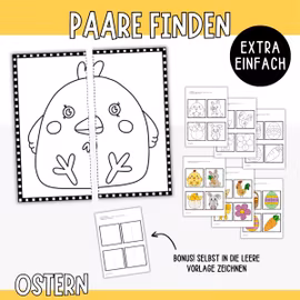 Osterbasteln - Paare zuordnen