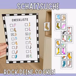 Schatzsuche für Kinder - Rock deine Socken
