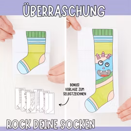 Rock deine Socken - Aufklappbare Strümpfe
