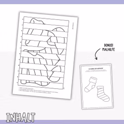 Rock deine Socken - Faltbild (Agamograph) zum Ausdrucken