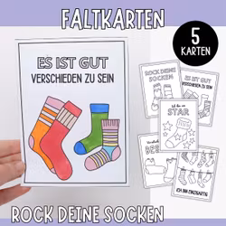 Rock deine Socken - 5 Karten