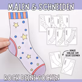Bastelset zum Welt-Down-Syndrom-Tag - Rock deine Socken