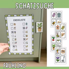 Schatzsuche für Kinder - Frühling