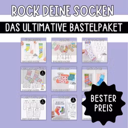Rock deine Socken - Das ultimative Bastelpaket zum Ausdrucken