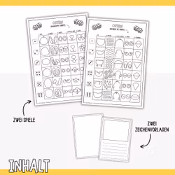 Zeichnen mit Würfel - Ostern