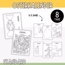 Osterkalender - Standard (8 Bastelvorlagen)