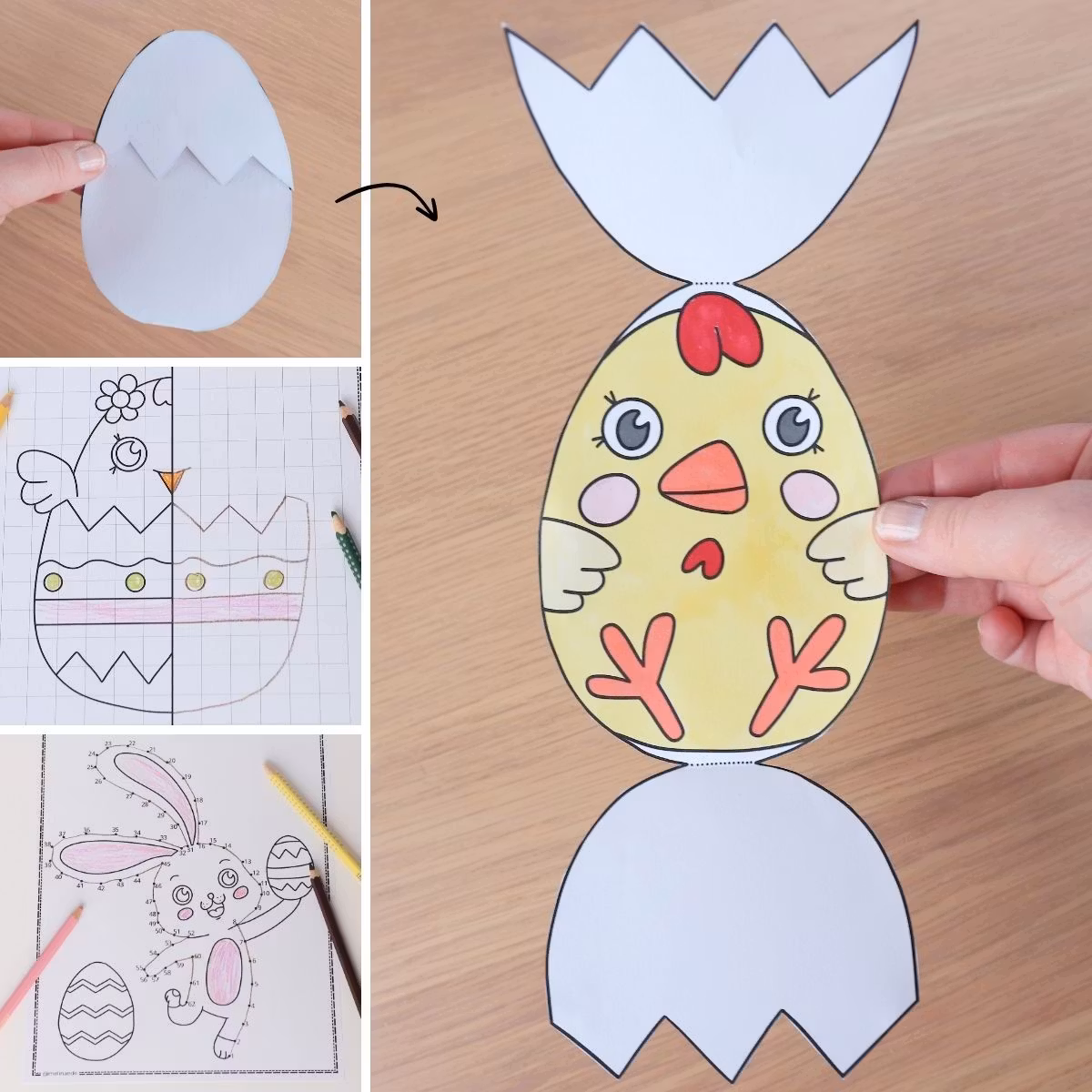 Osterkalender - Standard (8 Bastelvorlagen)