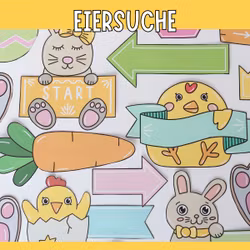 Eiersuche - Schilder zum Ausdrucken