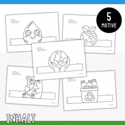 Basteln für Kinder - Tag der Erde Dekorationen