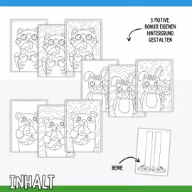 Zickzack-Figuren basteln - Tag der Erde