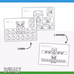 Kronen und Armbänder basteln - Tag der Erde