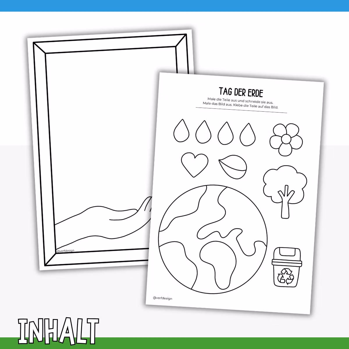 Bastelbild gestalten - Tag der Erde