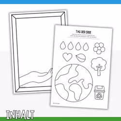 Bastelbild gestalten - Tag der Erde