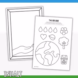 Bastelbild gestalten - Tag der Erde