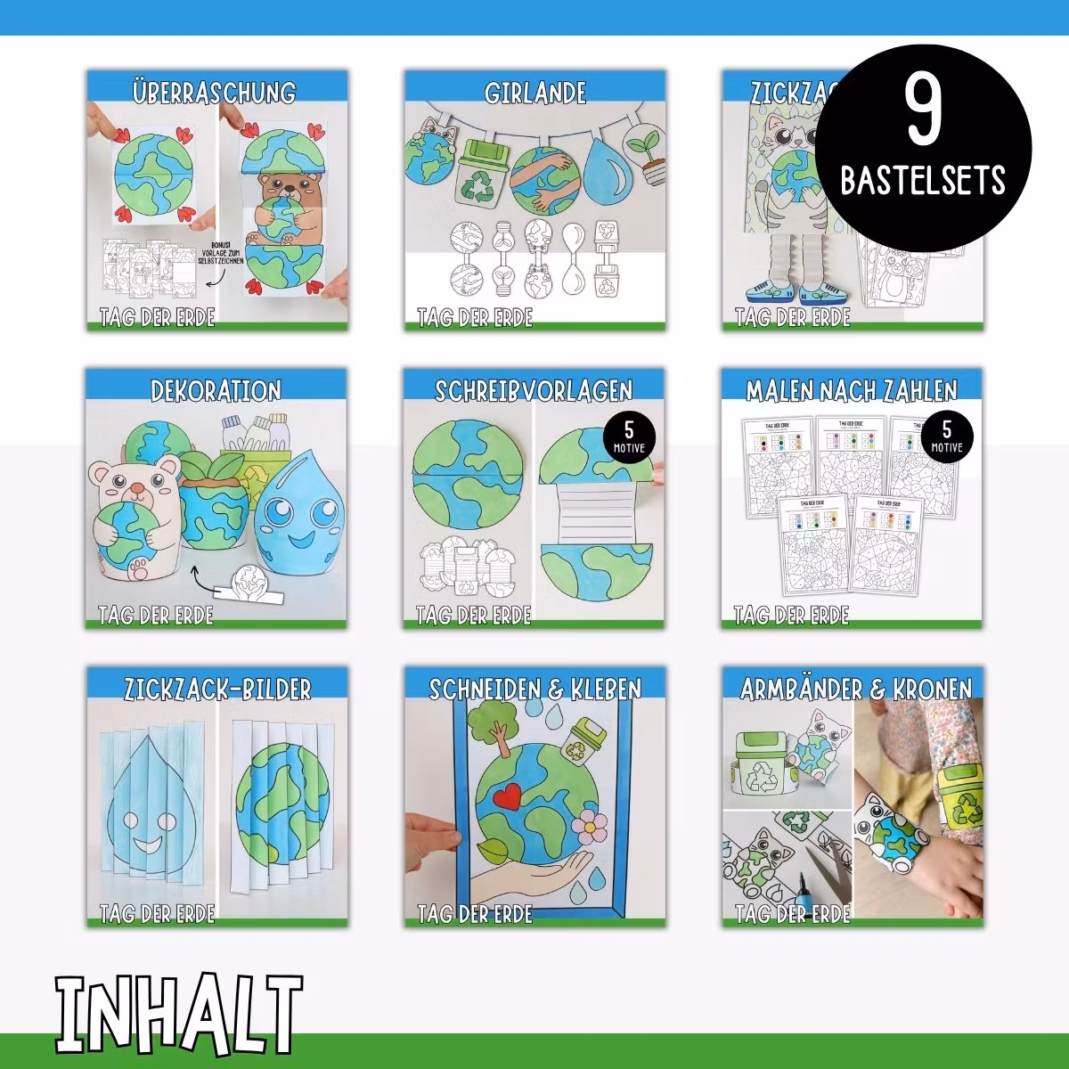 Tag der Erde - Das ultimative Bastelpaket zum Ausdrucken