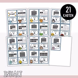 Ich habe, wer hat? - Zahlenspiel 1-20 mit Tieren