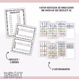 Schatzsuche - Zahlen 1-20