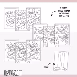 Zickzack-Figuren basteln - Schuljahresende