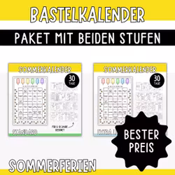 Sommerkalender für Kinder - 30 Tage KOMBI (Standard & Extra leicht)