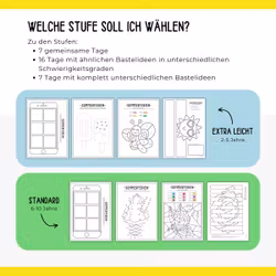 Sommerkalender für Kinder - 30 Tage KOMBI (Standard & Extra leicht)