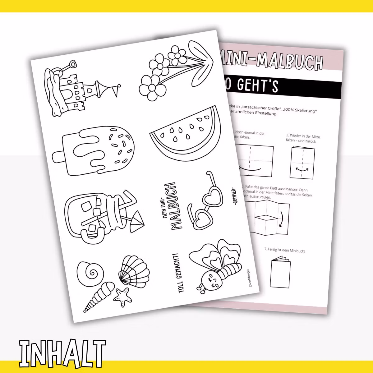 Mein Mini-Malbuch - Sommer