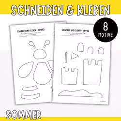 Ausschneiden und kleben - Sommer