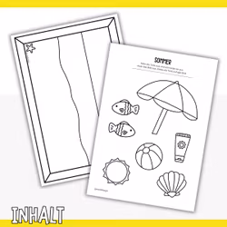 Sommerbasteln - Bastelvorlage zum Ausdrucken