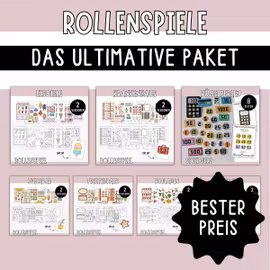 Rollenspiel Spielsets zum Ausdrucken - Das ultimative Paket