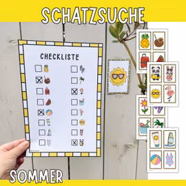 Schatzsuche für Kinder - Sommer