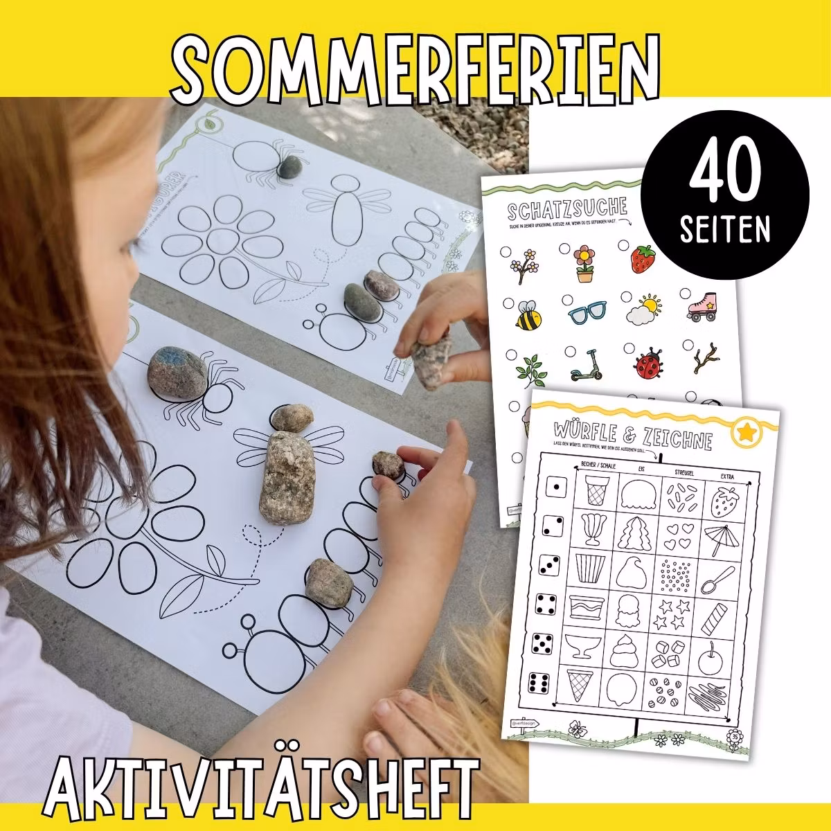 Sommerferien - Spiele, Basteln, Rätsel & Outdoor-Aktivitäten