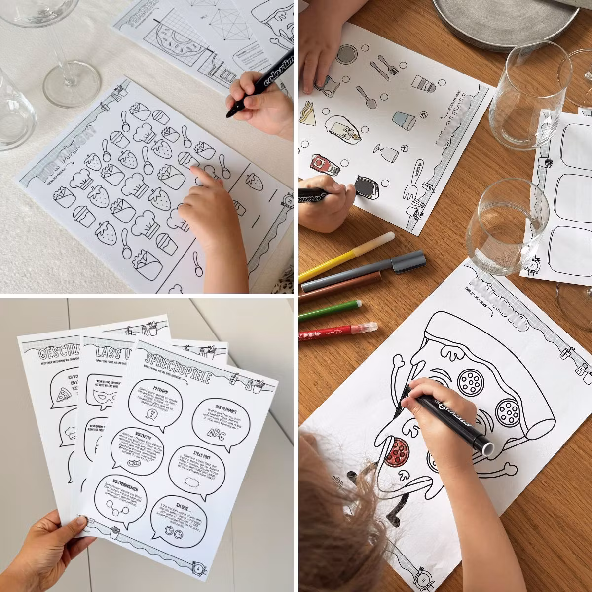 Im Restaurant - Aktivitätsheft mit Spielen, Rätseln, Schatzsuchen & Bastelideen