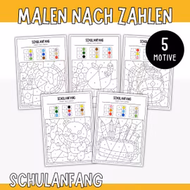Malen nach Zahlen - Schulanfang