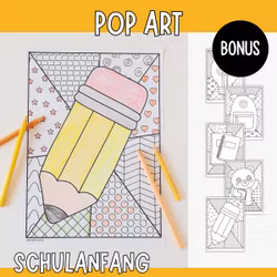 Schulanfang - Pop-Art
