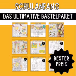 Schulanfang - Das ultimative Bastelpaket zum Ausdrucken