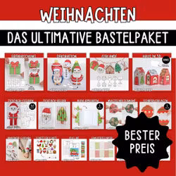 Weihnachtsbasteln - Das ultimative Bastelpaket zum Ausdrucken