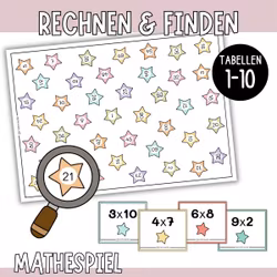 Rechnen & Finden (Einmaleins 1-10) - Mathespiel zur Multiplikation